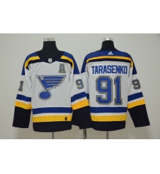 Men St.Louis Blues 91 Vladimir Tarasenko White Adidas Jersey Men St.Louis Blues 91 Vladimir Tarasenko White Adidas Jersey