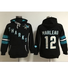 San Jose Sharks 12 Patrick Marleaui Black Women Old Time Heidi Hoodie NHL Hoodie San Jose Sharks 12 Patrick Marleaui Black Women Old Time Heidi Hoodie NHL Hoodie