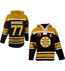 Bruins #77 Ray Bourque Black Sawyer Hooded Sweatshirt Stitched NHL Jersey Bruins #77 Ray Bourque Black Sawyer Hooded Sweatshirt Stitched NHL Jersey