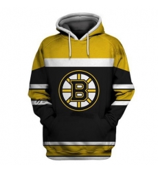 Men Boston Bruins Black All Stitched Hooded Sweatshirt Men Boston Bruins Black All Stitched Hooded Sweatshirt