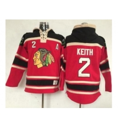 Chicago Blackhawks #2 Duncan Keith Red Lace-Up NHL Jersey Hoodie Chicago Blackhawks #2 Duncan Keith Red Lace-Up NHL Jersey Hoodie