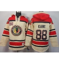 Chicago Blackhawks 88 Patrick Kane Cream Lace-Up Hoodies Chicago Blackhawks 88 Patrick Kane Cream Lace-Up Hoodies