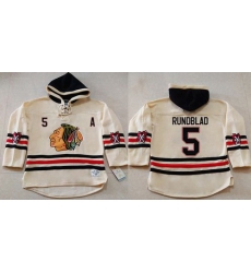 Men Chicago Blackhawks 5 David Rundblad Cream Heavyweight Pullover Hoodie Stitched NHL Jersey Men Chicago Blackhawks 5 David Rundblad Cream Heavyweight Pullover Hoodie Stitched NHL Jersey