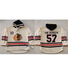 Men Chicago Blackhawks 57 Trevor Van Riemsdyk Cream Heavyweight Pullover Hoodie Stitched NHL Jersey Men Chicago Blackhawks 57 Trevor Van Riemsdyk Cream Heavyweight Pullover Hoodie Stitched NHL Jersey