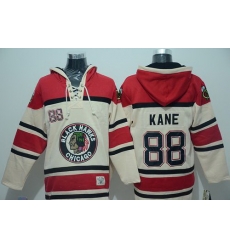 Men Chicago Blackhawks 88 Patrick Kane Cream Sawyer Hooded Sweatshirt Stitched NHL Jersey Men Chicago Blackhawks 88 Patrick Kane Cream Sawyer Hooded Sweatshirt Stitched NHL Jersey