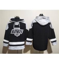 Men Los Angeles Kings Blank Black Ageless Must Have Lace Up Pullover Hoodie Men Los Angeles Kings Blank Black Ageless Must Have Lace Up Pullover Hoodie