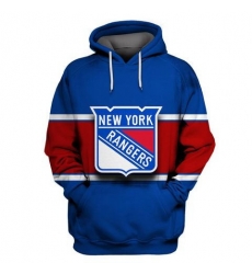 Men NY New York Rangers Blue All Stitched Hooded Sweatshirt Men NY New York Rangers Blue All Stitched Hooded Sweatshirt
