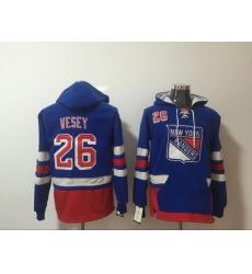 Men New York Rangers 26 Jimmy Vesey Stitched Hoodie Men New York Rangers 26 Jimmy Vesey Stitched Hoodie