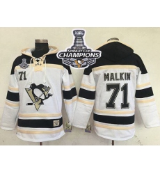Men Pittsburgh Penguins 71 Evgeni Malkin White Sawyer Hooded Sweatshirt 2016 Stanley Cup Champions Stitched NHL Jersey Men Pittsburgh Penguins 71 Evgeni Malkin White Sawyer Hooded Sweatshirt 2016 Stanley Cup Champions Stitched NHL Jersey