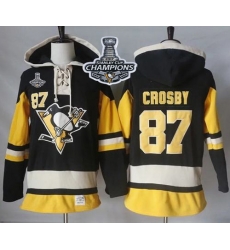 Men Pittsburgh Penguins 87 Sidney Crosby Black Alternate Sawyer Hooded Sweatshirt 2017 Stanley Cup Finals Champions Stitched NHL Jersey Men Pittsburgh Penguins 87 Sidney Crosby Black Alternate Sawyer Hooded Sweatshirt 2017 Stanley Cup Finals Champions Stitched NHL Jersey