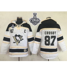 Men Pittsburgh Penguins 87 Sidney Crosby White Sawyer Hooded Sweatshirt 2016 Stanley Cup Final Patch Stitched NHL Jersey Men Pittsburgh Penguins 87 Sidney Crosby White Sawyer Hooded Sweatshirt 2016 Stanley Cup Final Patch Stitched NHL Jersey