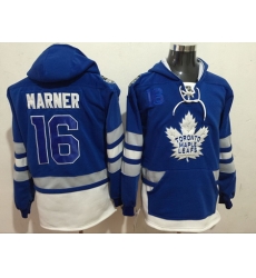 Maple Leafs 16 Mitchell Marner Blue All Stitched Hooded Sweatshirt Maple Leafs 16 Mitchell Marner Blue All Stitched Hooded Sweatshirt