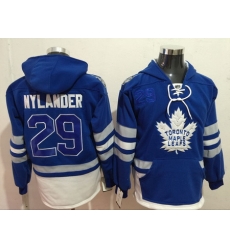 Maple Leafs 29 William Nylander Blue All Stitched Hooded Sweatshirt Maple Leafs 29 William Nylander Blue All Stitched Hooded Sweatshirt