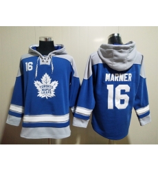 Men Maple Leafs #16 Mitchell Marner Blue Pullover NHL Hoodie Men Maple Leafs #16 Mitchell Marner Blue Pullover NHL Hoodie