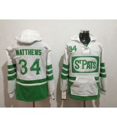 Men Toronto Maple Leafs 34 Auston Matthews Stitched Hoody Men Toronto Maple Leafs 34 Auston Matthews Stitched Hoody