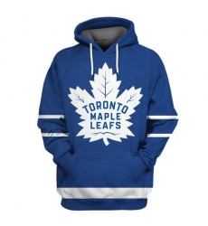 Men Toronto Maple Leafs Blue All Stitched Hooded Sweatshirt Men Toronto Maple Leafs Blue All Stitched Hooded Sweatshirt