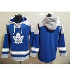 Men's Toronto Maple Leafs Blank Blue Ageless Must-Have Lace-Up Pullover Hoodie Men's Toronto Maple Leafs Blank Blue Ageless Must-Have Lace-Up Pullover Hoodie