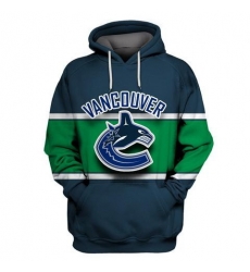 Men Vancouver Canucks Navy All Stitched Hooded Sweatshirt Men Vancouver Canucks Navy All Stitched Hooded Sweatshirt