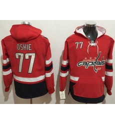 Men Washington Capitals 77 T J Oshie Red Name 26 Number Pullover NHL Hoodie Men Washington Capitals 77 T J Oshie Red Name 26 Number Pullover NHL Hoodie