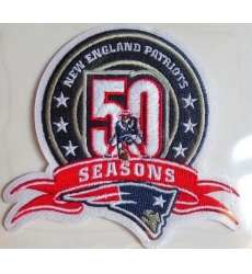 New England Patriots 50th Annivesary Patch Biaog New England Patriots 50th Annivesary Patch Biaog