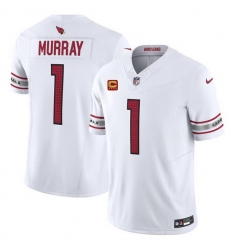 Men Arizona Cardinals 1 Kyler Murray White 2024 F U S E With 4 Star C Patch Vapor Untouchable Limited Stitched Football Jersey Men Arizona Cardinals 1 Kyler Murray White 2024 F U S E With 4 Star C Patch Vapor Untouchable Limited Stitched Football Jersey