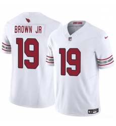 Men Arizona Cardinals 19 Anthony Brown JR White 2024 F U S E Vapor Untouchable Limited Stitched Jersey Men Arizona Cardinals 19 Anthony Brown JR White 2024 F U S E Vapor Untouchable Limited Stitched Jersey
