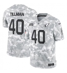Men Arizona Cardinals 40 Pat Tillman 2024 Arctic Camo Salute To Service Limited Stitched Football Jersey Men Arizona Cardinals 40 Pat Tillman 2024 Arctic Camo Salute To Service Limited Stitched Football Jersey