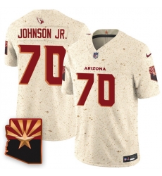 Men Arizona Cardinals 70 Paris Johnson Jr 2025 F U S E Rivalries Vapor Untouchable Limited Stitched Jersey Men Arizona Cardinals 70 Paris Johnson Jr 2025 F U S E Rivalries Vapor Untouchable Limited Stitched Jersey