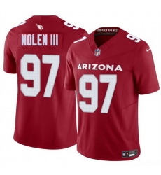 Men Arizona Cardinals 97 Walter Nolen III Red 2025 Draft F U S E Vapor Untouchable Limited Stitched Jersey Men Arizona Cardinals 97 Walter Nolen III Red 2025 Draft F U S E Vapor Untouchable Limited Stitched Jersey
