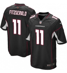 Men Nike Arizona Cardinals 11 Larry Fitzgerald Game Black Alternate NFL Jersey Men Nike Arizona Cardinals 11 Larry Fitzgerald Game Black Alternate NFL Jersey
