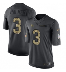 Men Nike Arizona Cardinals 3 Carson Palmer Limited Black 2016 Salute to Service NFL Jersey Men Nike Arizona Cardinals 3 Carson Palmer Limited Black 2016 Salute to Service NFL Jersey