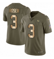 Men Nike Arizona Cardinals 3 Josh Rosen Limited OliveGold 2017 Salute to Service NFL Jersey Men Nike Arizona Cardinals 3 Josh Rosen Limited OliveGold 2017 Salute to Service NFL Jersey