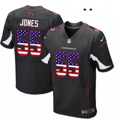 Men Nike Arizona Cardinals 55 Chandler Jones Elite Black Alternate USA Flag Fashion NFL Jersey Men Nike Arizona Cardinals 55 Chandler Jones Elite Black Alternate USA Flag Fashion NFL Jersey