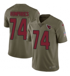 Nike Cardinals #74 D J Humphries Olive Mens Stitched NFL Limited 2017 Salute to Service Jersey Nike Cardinals #74 D J Humphries Olive Mens Stitched NFL Limited 2017 Salute to Service Jersey