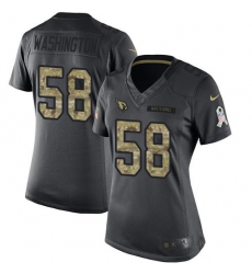 Nike Cardinals #58 Daryl Washington Black Womens Stitched NFL Limited 2016 Salute to Service Jersey Nike Cardinals #58 Daryl Washington Black Womens Stitched NFL Limited 2016 Salute to Service Jersey