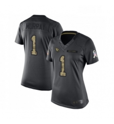 Women Arizona Cardinals #1 Kyler Murray Limited Black 2016 Salute to Service NFL Jersey Women Arizona Cardinals #1 Kyler Murray Limited Black 2016 Salute to Service NFL Jersey