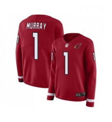 Women Arizona Cardinals #1 Kyler Murray Limited Red Therma Long Sleeve NFL Jersey Women Arizona Cardinals #1 Kyler Murray Limited Red Therma Long Sleeve NFL Jersey