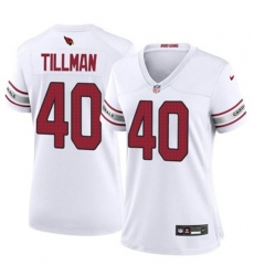 Women Arizona Cardinals 40 Pat Tillman White 2024 F U S E Vapor Untouchable Limited Stitched Women Arizona Cardinals 40 Pat Tillman White 2024 F U S E Vapor Untouchable Limited Stitched