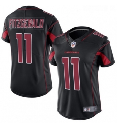 Womens Nike Arizona Cardinals 11 Larry Fitzgerald Limited Black Rush Vapor Untouchable NFL Jersey Womens Nike Arizona Cardinals 11 Larry Fitzgerald Limited Black Rush Vapor Untouchable NFL Jersey