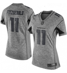 Womens Nike Arizona Cardinals 11 Larry Fitzgerald Limited Gray Gridiron NFL Jersey Womens Nike Arizona Cardinals 11 Larry Fitzgerald Limited Gray Gridiron NFL Jersey