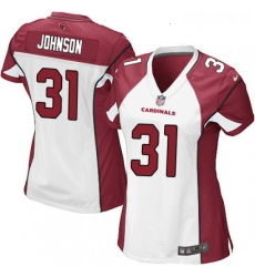 Womens Nike Arizona Cardinals 31 David Johnson Game White NFL Jersey Womens Nike Arizona Cardinals 31 David Johnson Game White NFL Jersey