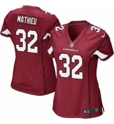 Womens Nike Arizona Cardinals 32 Tyrann Mathieu Game Red Team Color NFL Jersey Womens Nike Arizona Cardinals 32 Tyrann Mathieu Game Red Team Color NFL Jersey