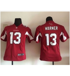 Youth Nike Cardinals #13 Kurt Warner Red Team Color Stitched NFL Elite Jersey Youth Nike Cardinals #13 Kurt Warner Red Team Color Stitched NFL Elite Jersey