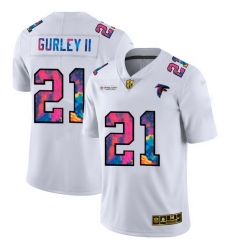 Atlanta Falcons 21 Todd Gurley II Men White Nike Multi Color 2020 NFL Crucial Catch Limited NFL Jersey Atlanta Falcons 21 Todd Gurley II Men White Nike Multi Color 2020 NFL Crucial Catch Limited NFL Jersey