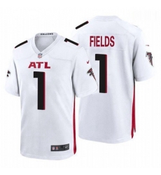 Men Atlanta Falcons #1 Justin Fields White 2021 Draft Jersey Men Atlanta Falcons #1 Justin Fields White 2021 Draft Jersey