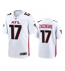 Men Atlanta Falcons 17 Olamide Zaccheaus White Stitched Football Game Jersey Men Atlanta Falcons 17 Olamide Zaccheaus White Stitched Football Game Jersey