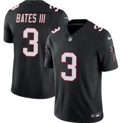 Men Atlanta Falcons 3 Jessie Bates III Black F U S E  Vapor Untouchable Limited Stitched Football Jersey