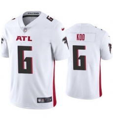Men Atlanta Falcons 6 Younghoe Koo New White Vapor Untouchable Limited Stitched Jersey Men Atlanta Falcons 6 Younghoe Koo New White Vapor Untouchable Limited Stitched Jersey