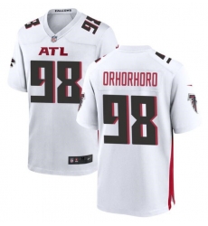Men Atlanta Falcons 98 Ruke Orhorhoro White Limited Stitched Football Game Jersey Men Atlanta Falcons 98 Ruke Orhorhoro White Limited Stitched Football Game Jersey