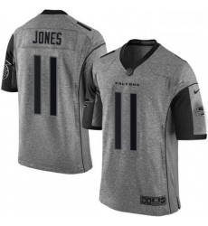Men Nike Atlanta Falcons 11 Julio Jones Limited Gray Gridiron NFL Jersey Men Nike Atlanta Falcons 11 Julio Jones Limited Gray Gridiron NFL Jersey